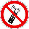 Panneau Téléphones Portables Interdits ISO 7010 | Zone-Print