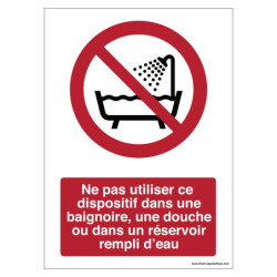 Panneau P026 - Interdiction Usage Eau | ISO 7010 - Zone-Print.fr