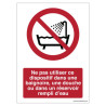 Panneau P026 - Interdiction Usage Eau | ISO 7010 - Zone-Print.fr