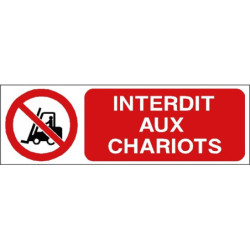 Panneau Interdiction Chariots Élévateurs | Sécurité Entrepôt