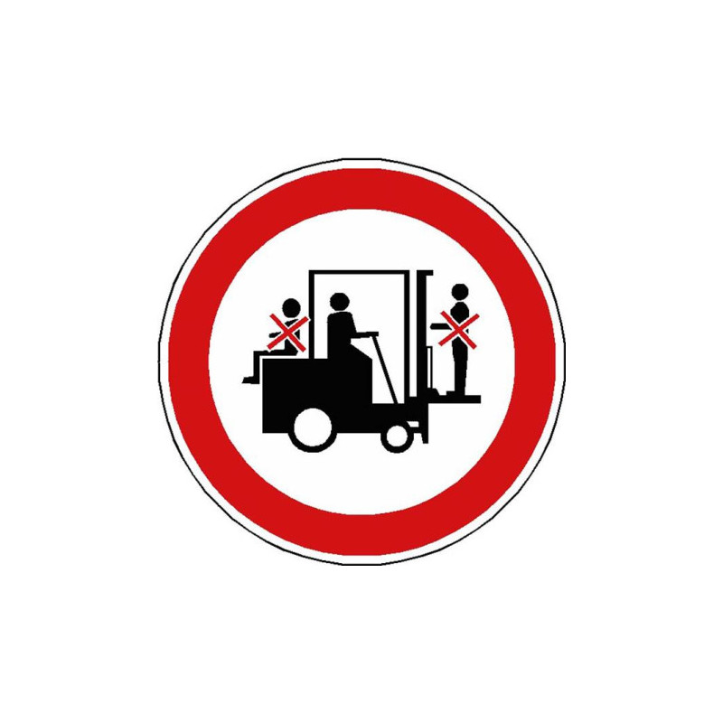 Panneau Interdiction Chariot Élévateur | Zone-Print.fr