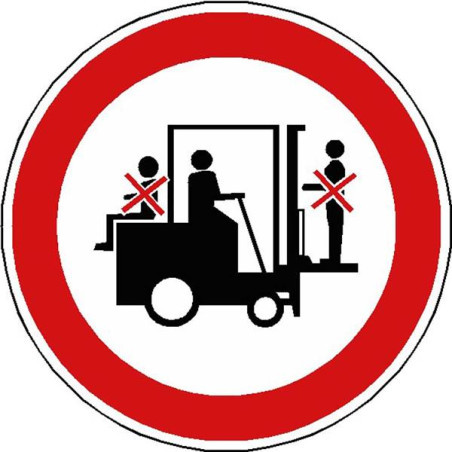 Panneau Interdiction Chariot Élévateur | Zone-Print.fr