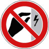 Panneau Ne pas toucher - Danger Électrique | Zone-Print